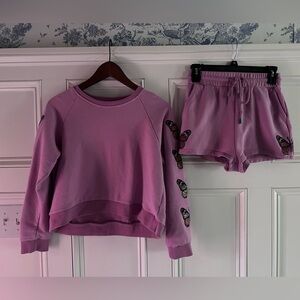 Queen of Sparkles 2 pc sequin butterfly set- S - READ